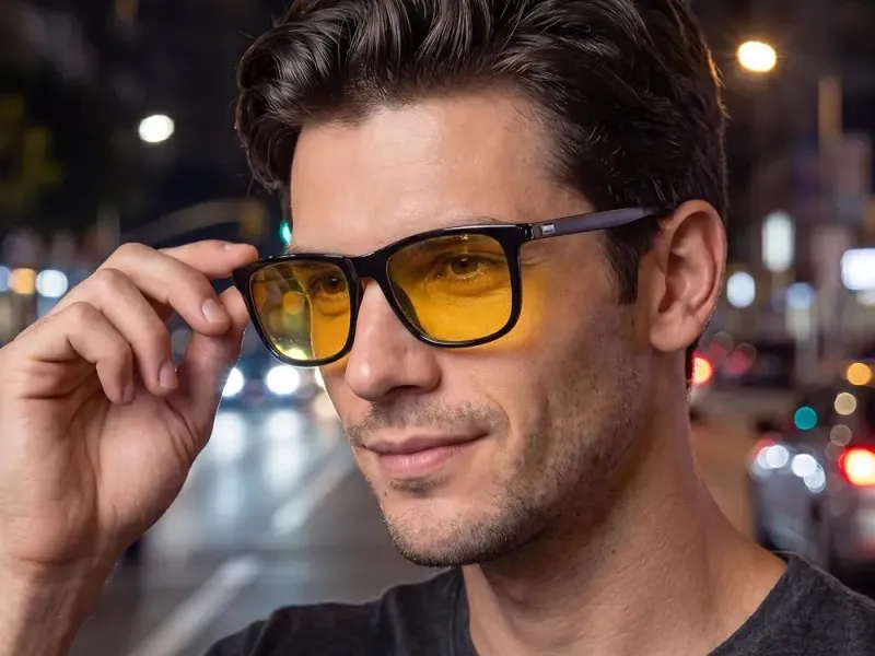 Low-Light Yellow Tint Sunglasses